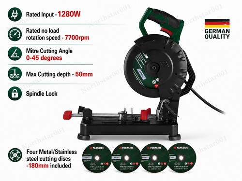 Parkside 1280w metal cutting - parkside,